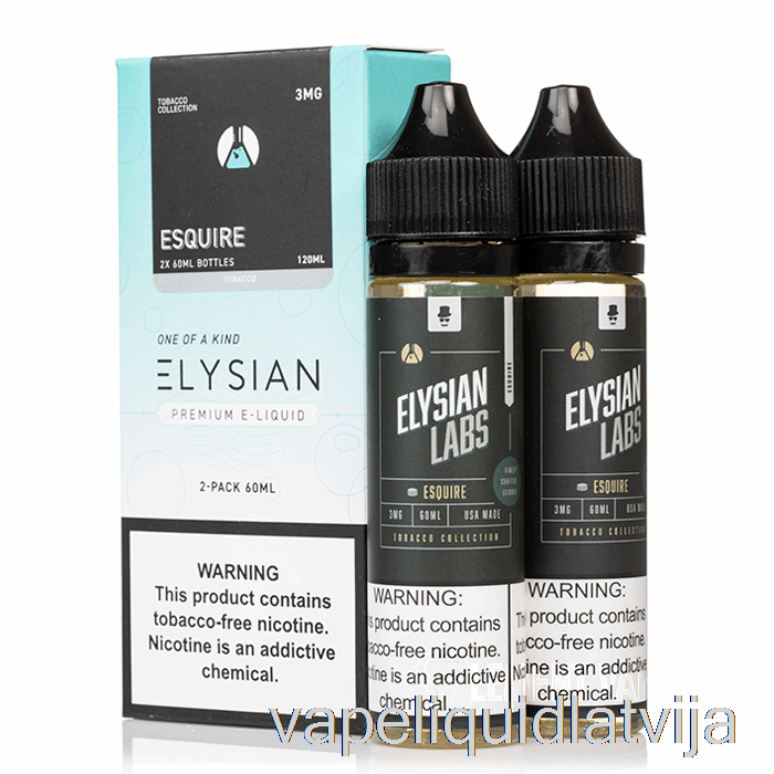 Esquire - Elysian Labs - 120ml 3mg Vape šķidrums